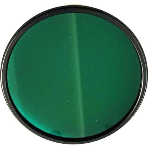 Green color filter 77mm rounded with metal frame LB7 optical filter