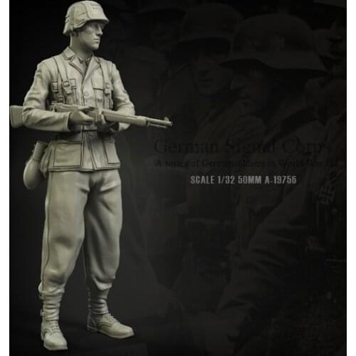 1/35 (50mm) Resin Figure model Kits European soldier Self-assembled A-19756