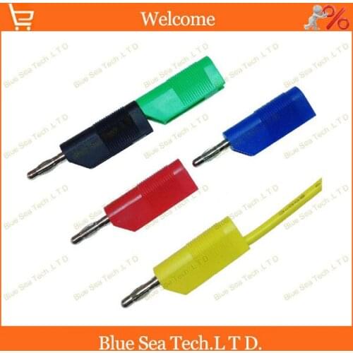 10pcs DIY Nickel Brass+PE 4mm weldless banana Plug,screwed connection plug,Superposition connector Free Shipping