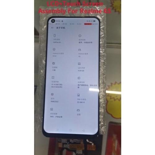 10 PCS/Lot Original Tested Well LCD For Oppo Realme 6S RMX2002 Lcd Display With Touch Screen Digitizer Full Assembly+Free Tools