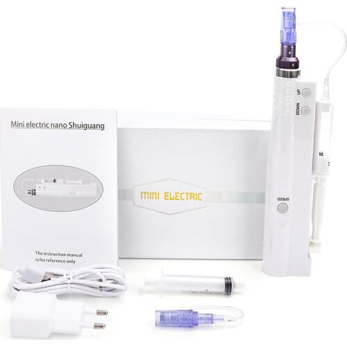 Hydra Injector Derma Pen 2 in 1 Nano Mesotherapy Microneedle Pen Mesogun Portable Smart Injector Pen Facial Treatment Machine