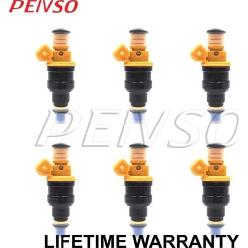6x 0280150714 852-12131 fuel injector for BMW 535I 535IS 635CSI 735I 735IL L6 L7 3.5L L6