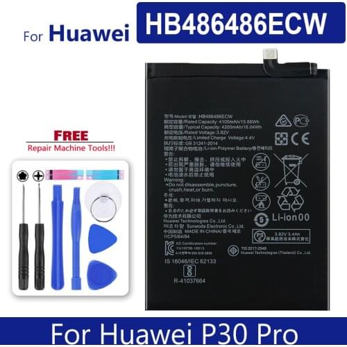 HB486486ECW Phone Battery For Huawei P30 Pro P30Pro Bateria