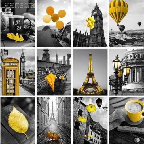 Diy Diamond Painting Black and White Landscape Diamond Embroidery Cross Stitch Kit Mosaic Crafts New Years Gift