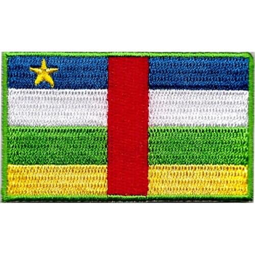 Central-africa Embroidered iron on patches Applique garment embroidery patches DIY accessories