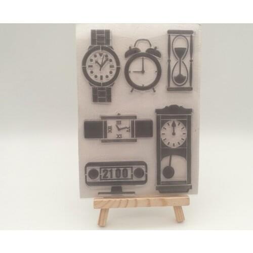 Clock watch transparent stencil for DIY Scrapbooking photo album decorative sheets