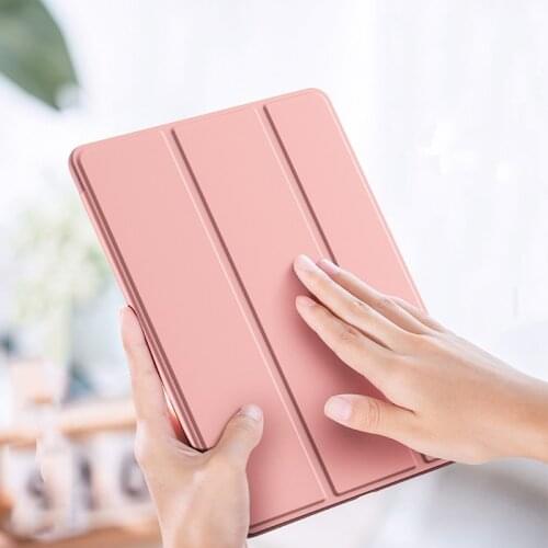 Case for New iPad 10.2 7th 8th Generation Funda Slim Magnetic Flip Folding Stand Silicone Soft Smart Cover for iPad 10.2 Case