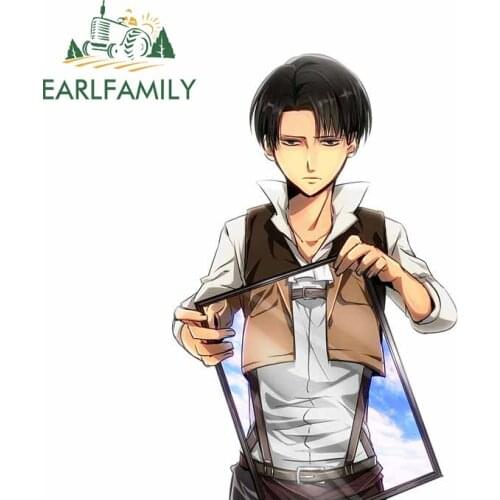 EARLFAMILY 13cm x 8.5cm For Attack on Titan Car Stickers Anime Car Styling Decal Vinyl Material Scratch-Proof Decoration