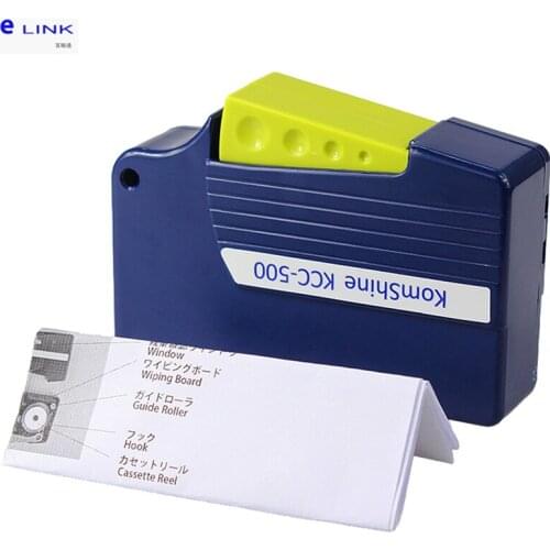Fibre optical cleaner Cassette tape for ftth connector&adapter 500+ times life time free shipping ELINK cleaner box random color