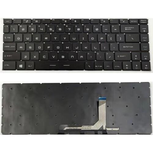 New For MSI GS65 Stealth 8SE 8SF 8SG Thin 8RE 8RF 9SD 9SE 9SF 9SG Laptop Keyboard US Black With Per-Key RGB Backlight