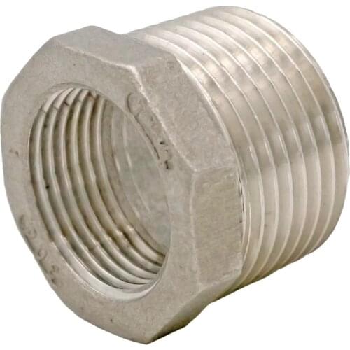 1" BSP Male to 3/4" BSP Female 304 Stainless Steel Reducer Reducing Bush adapter Fitting
