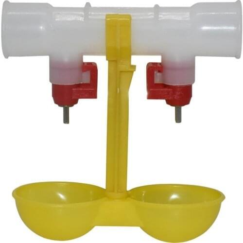 Chicken waterer double nipple drinker mouth Drinking hanging cups Chicken Feeder farming equipment 10 pcs