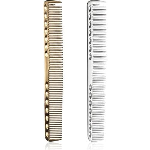 Professional Cutting Combs Aluminum Metal Material High Quality Anti-static Hair Comb Hair Care Styling Cutting Comb