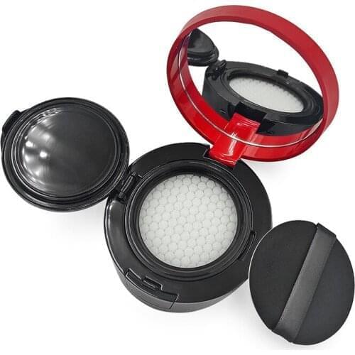 50pcs 15ml Empty Portable Makeup Powder Air Cushion BB Puff Container Round Cosmetic Cream Case with Powder Puff and Mirror