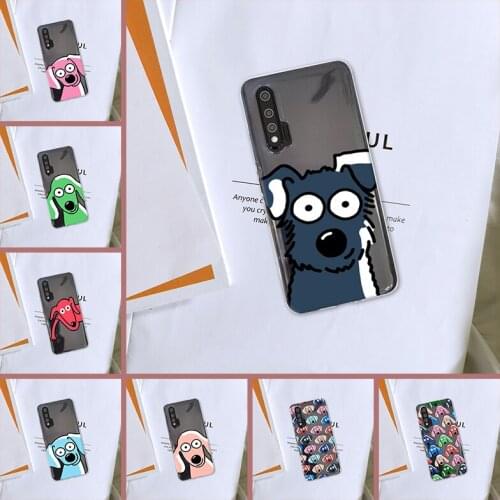 Silicone Cute Dog Puppy Kawaii Cartoon Soft Back Cover For Huawei Nova 5t 5i 5 Pro 5z Phone Case For Huawei Nova 7 6 Se Pro 5G