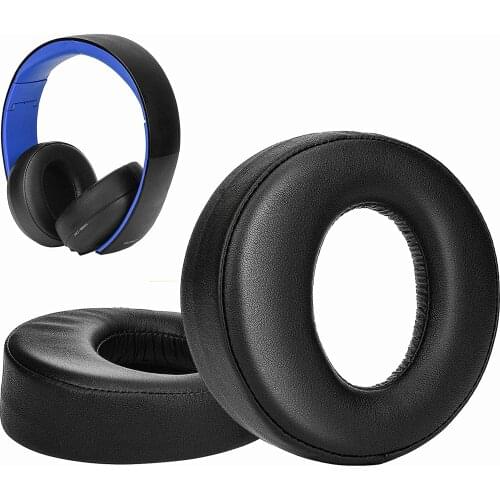 Headphones Ear Pads Cushions Replacement, Earpads Compatible with Sony Gold Wireless Playstation PS4 Headset, 2014 Version, Mode