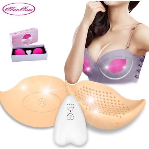 ManNuo Nipple Stimulation Licking Vibrator Breast Enlargement Masturbator Nipple Chest Massage Sex Toys for Women Adult Products