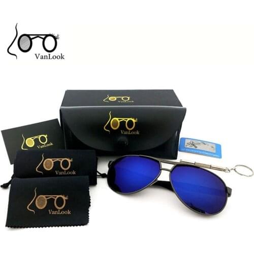 Driving Sunglasses For Men HD Polarized Mens Sun Glasses Metal Brand Designer UV400 Mirror Lens Vintage Eyewear Oversized Male