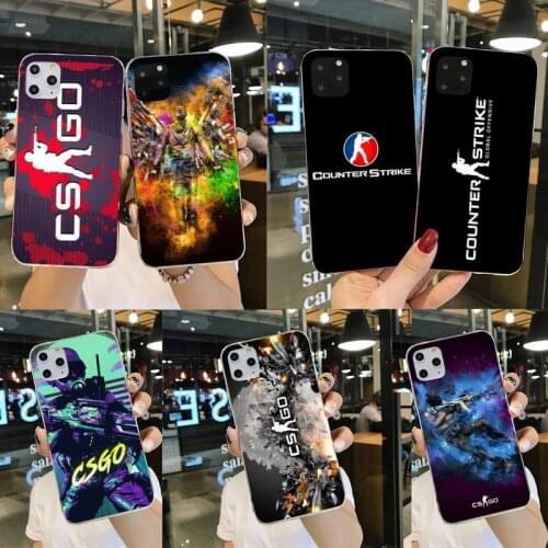 YJZFDYRM Counter Strike CS GO Black TPU Soft Phone Case for iPhone 11 pro XS MAX 8 7 6 6S Plus X 5S SE 2020 XR cover