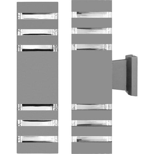 1pc Modern LED Up and Down Wall Lamp E27 Socket Double Head Light IP65
