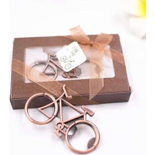 100Pc Retro Bicycle Metal Beer Bottle Opener Cute key rings for bike lover Wedding Anniversary Party Creative Gift Bike keychain