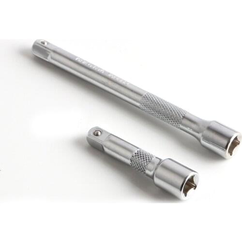 2pcs 1/4" 6.35mm Connecting Rod High Carbon Steel 50mm 100mm Drive Socket Extension Bar Set Wrench Extender Hand Tools