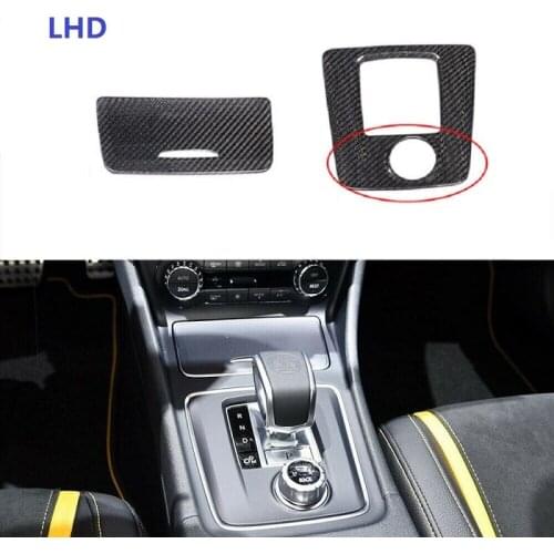 Fit For Mercedes-Benz A45 CLA45 GLA45 AMG 2016-18 Dry Carbon Fiber Gear Panel Interior Trim Car Accessories