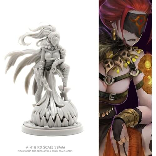 38mm Resin model kits figure beauty colorless and self-assembled A-418