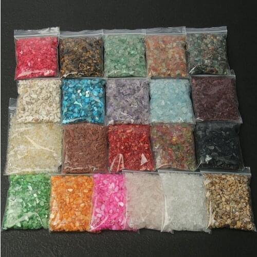50g/Bag Mixed Quartz Crystal Stone Rock Gravel Tumble Stones Minerals For Fish Tank Aquarium Garden Decoration