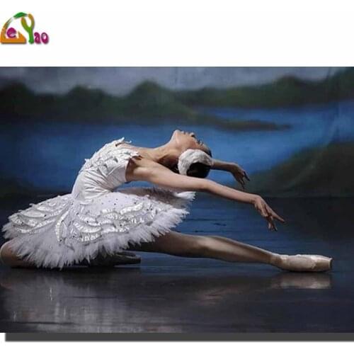 DIY Diamond Painting Ballerina Diamond Embroidery Ballet dancer Picture Of Rhinestone Decor Full Square Diamond Painting decor