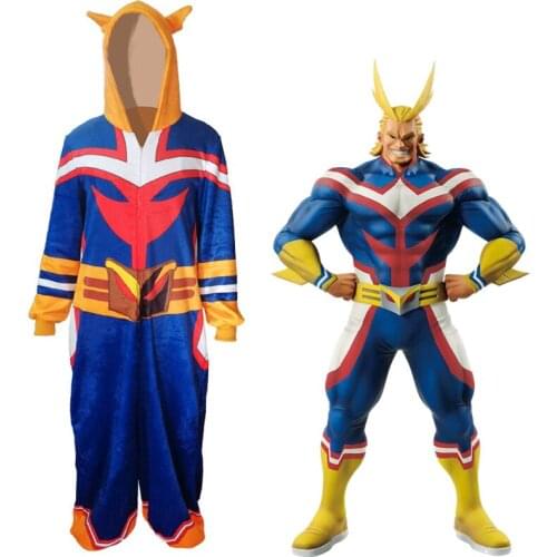 Anime My Hero Academia All Might Cosplay Costumes Christmas Role Play Costume Cartoon Jumpsuits Pajamas Women Men Halloween