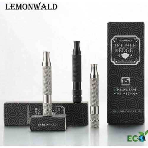 LEMONWALD Stainless Steel Safety Razor Handle, Mens Razor Handle, Mens Gift, Suitable For All Razor Heads