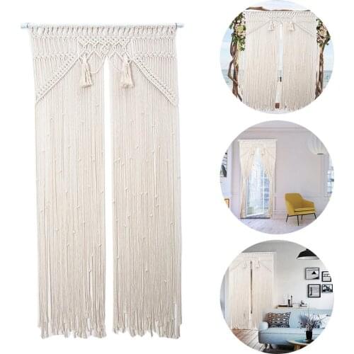 Bohemian Wall Hanging Curtain Handwoven Curtain Perfect Handwoven Tapestry For Living Room Bedroom Nursery Wedding Backdrop