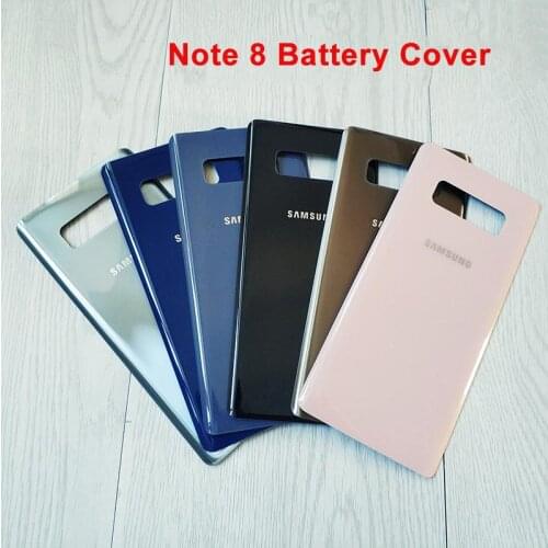 For Samsung Galaxy Note 8 Cover Note8 N950 N950F Back Battery Case 3D Glass Housing Cover For Samsung Note8 + Adhesive Sticker