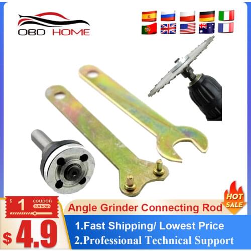Hot 5 Pcs OBD2 Diagnostic tool 10mm Electric Drill Angle Grinder Connecting Rod for Cutting Disc Polishing Wheel Adapter