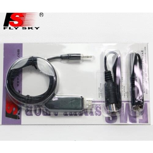 FLYSKY FS-SM100 SM100 RC USB Flight Simulator FMS Cable Set for FLYSKY FS-i6 i10 i6X FS-T6 FS-CT6B TH9X RC FPV Drone Transmitter