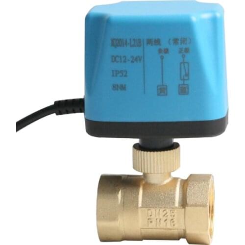1/2" 3/4" 1" 1-1/2" 2" Brass Electric Ball Valve Two Wire Two Way 220V 24V 12V Switch Valve Water valve