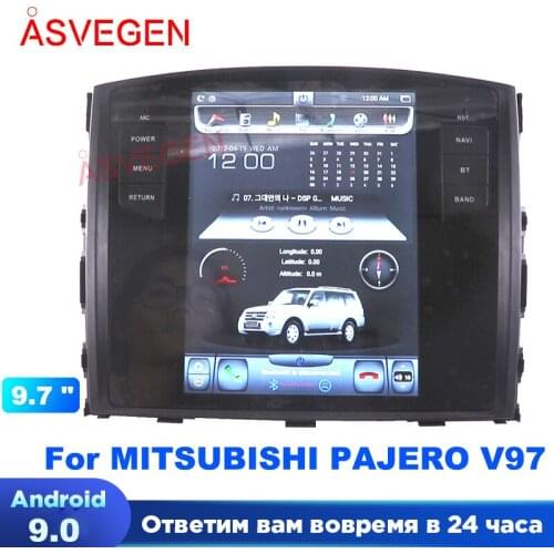 Tesla For MITSUBISHI PAJERO With 10.4'' 2G Ram 32GB Android 8.1 Quad Core Car No DVD Player Radio Multimedia GPS Navigation