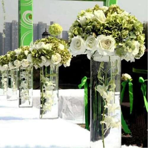 Tabletop Vase Wedding Flower Vase/Stand Table/Wedding Centerpieces Acrylic Flowers/Floor Vases For Party Decoration HQ06