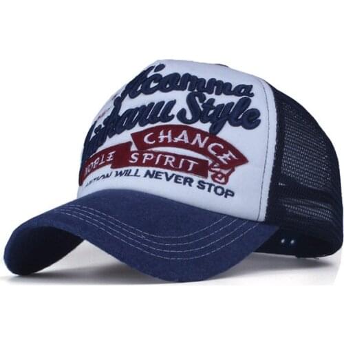 New 5 Panels Embroidery Hat Summer Baseball Cap Casual Mesh Cap Men Snapback Hat for Women Fashion Caps