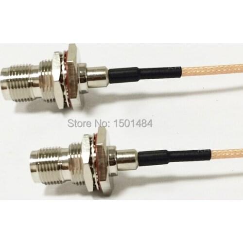 New TNC Female Jack Connector Switch TNC Female Jack Convertor RG316 15CM 6" Adapter Wholesale Fast Ship