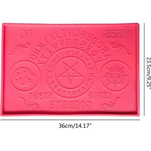Oujia-Board Divination Large Tray Resin Silicone Molds Serving Board Molds 97QE