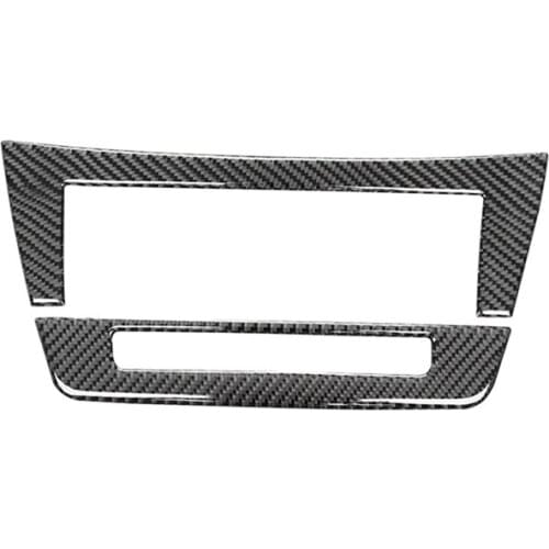 Car Console CD Panel Cover Trim Carbon Fiber for Mercedes Benz C Class W204 2007 2008 2009 2010 2011 2012 2013 2014