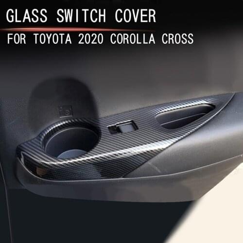 Suitable for 2020 Corolla Cross Retrofit Special Glass Lift Switch Panel ABS Material