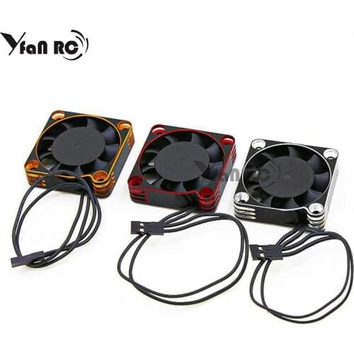 Hot Rocket Metal 8.5V 16000RPM High Rotation Speed Cooling Fan for 4068 Brushless Motor ESC 1/10 1/8 RC Car Accessories Parts