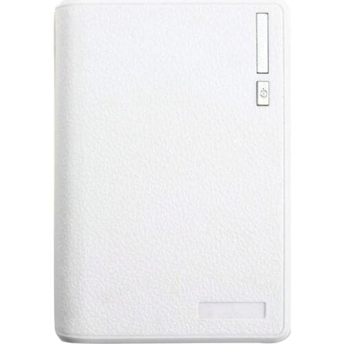 Portable USB Charger 5V 2A 18650 Power Bank Battery Box For iphone6 Smartphone Colour:White
