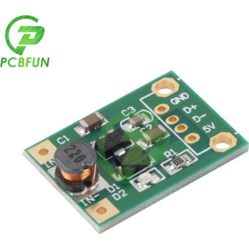 5pcs DC-DC Boost Converter Step Up Module Power Supply Adjustable Moadule 1-5V to 5V 500mA 600mA Max for Arduino