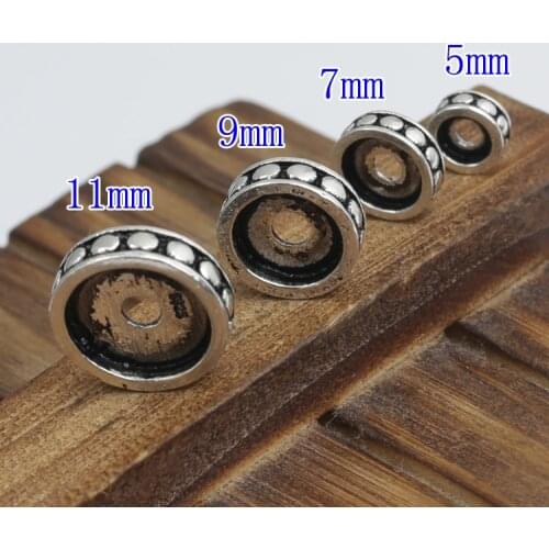 Handmade 925 silver jewelry spacers sterling silver Beads jewelry findings buddhist malas markers malas spacers