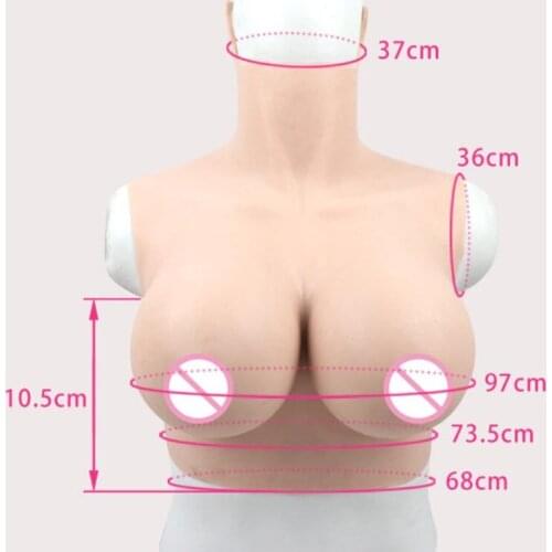 Boobs Transgender Silicone Fake Breast Crossdresser Artificial Forms G Cup Realistic Crossdressing Men Bodysuit Sexy New