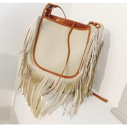 Tassel Women Messenger Bags 2021 New Handbags Famous Brands Fringe Bag Female Bolsas Fashion Cross Body Bag Womens Shoulder Bag